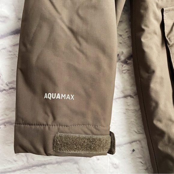 MCKINLEY Kids coat olive green with hood AquaMax Jacket - Picture 5 of 7